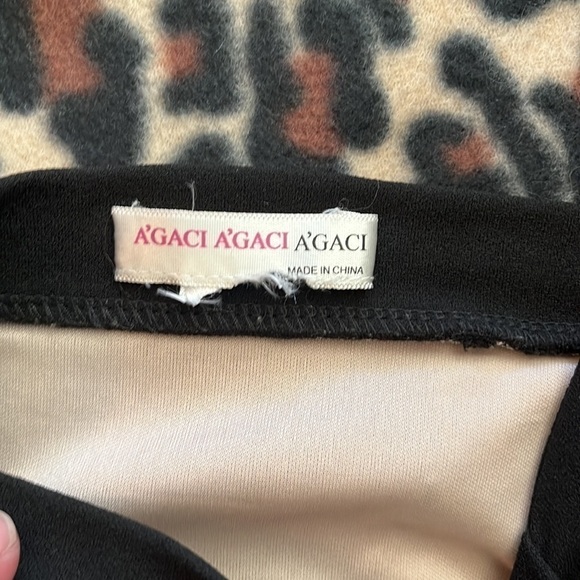 Agaci mini little black dress with nude side panels size small - Picture 4 of 5